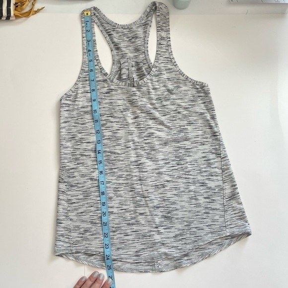 Lululemon Salute the Sun Singlet II Tiger Space Dye Black White Racerback Tank - Picture 8 of 9